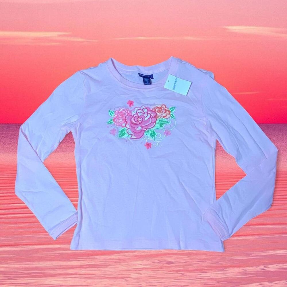 Y2k Deadstock Limited Too Pink Floral Long Sleeve
